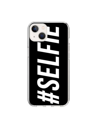 Coque iPhone 15 Hashtag Selfie Noir Horizontal - Jonathan Perez