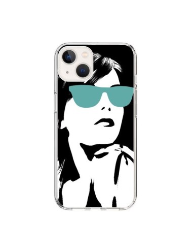 Cover iPhone 15 Fille Lunettes Blues - Jonathan Perez