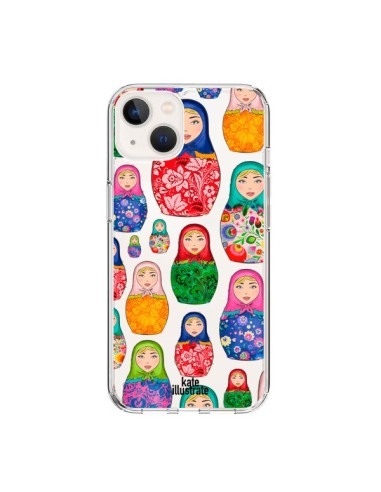 iPhone 15 Case Matryoshka Bambola Russa Clear - kateillustrate