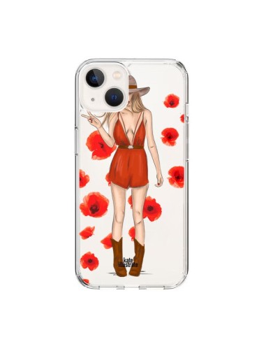 Cover iPhone 15 Young Wild and Free Coachella Trasparente - kateillustrate