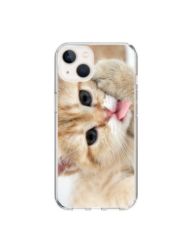 Cover iPhone 15 Gatto Lingua - Laetitia