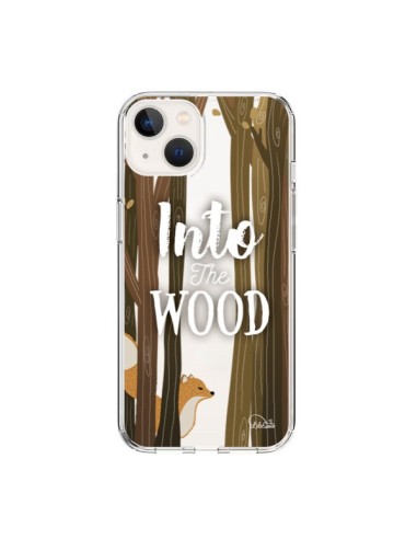 Cover iPhone 15 Into The Wild Volpe Legno Trasparente - Lolo Santo