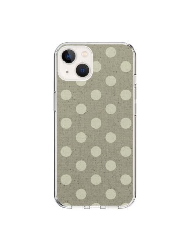 Cover iPhone 15 Pois Polka Camel - Mary Nesrala