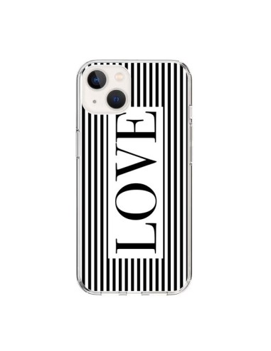 Coque iPhone 15 Love Noir et Blanc - Mary Nesrala