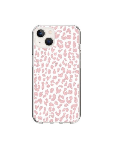 Cover iPhone 15 Leopardo Rosa Corallo - Mary Nesrala