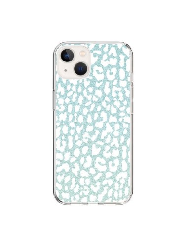 Coque iPhone 15 Leopard Winter Mint - Mary Nesrala