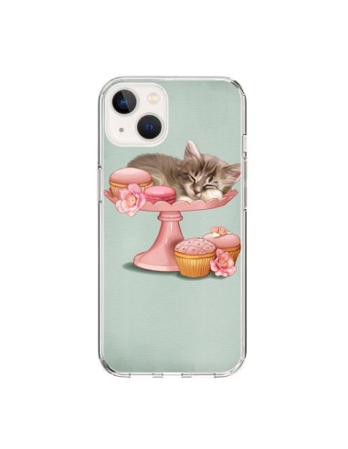 Cover iPhone 15 Gattoon Gatto Kitten Biscotto Cupcake - Maryline Cazenave