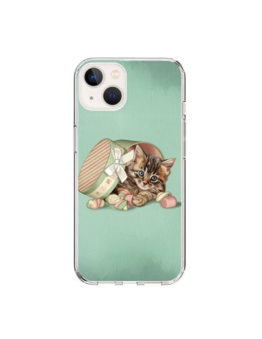 Cover iPhone 15 Gattoon Gatto Kitten Boite Caramella Candy - Maryline Cazenave