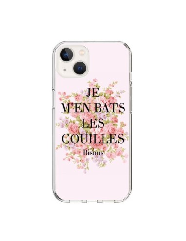 Cover iPhone 15 Je m'en bats les couilles Bisous - Maryline Cazenave