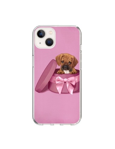 Cover iPhone 15 Cane Boite Noeud Triste - Maryline Cazenave