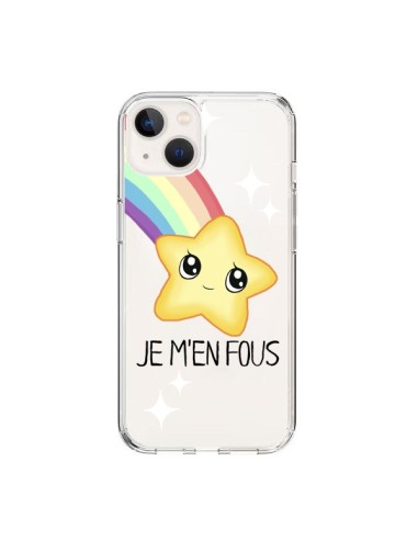 Cover iPhone 15 Stella Etoile Je M'en Fous Trasparente - Maryline Cazenave