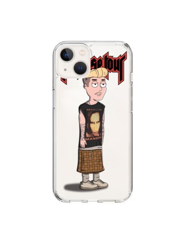 Cover iPhone 15 Bieber Marilyn Manson Fan Trasparente - Mikadololo