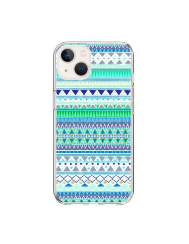 Cover iPhone 15 Chenoa Blu Azteco - Monica Martinez