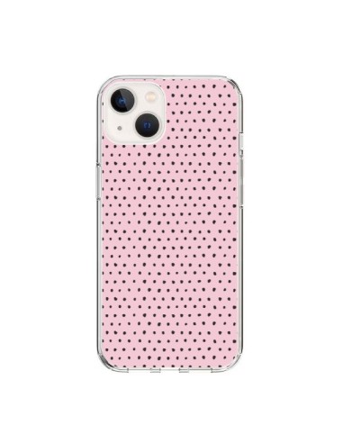 Cover iPhone 15 Artsy Dots Rosa - Ninola Design