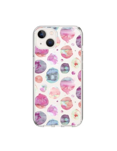 iPhone 15 Case Big Watery Dots Pink - Ninola Design