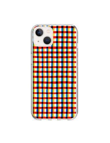 Cover iPhone 15 Crossed Eyes Lines Rosso - Ninola Design