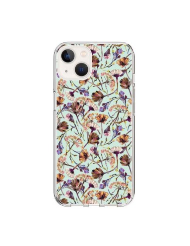 Cover iPhone 15 Dry Blu Fiori - Ninola Design