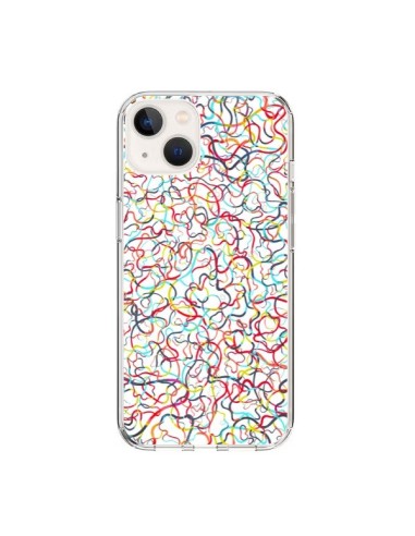 Coque iPhone 15 Water Drawings White - Ninola Design