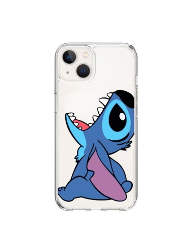 Cover iPhone 15 Stitch di Lilo e Stitch Trasparente