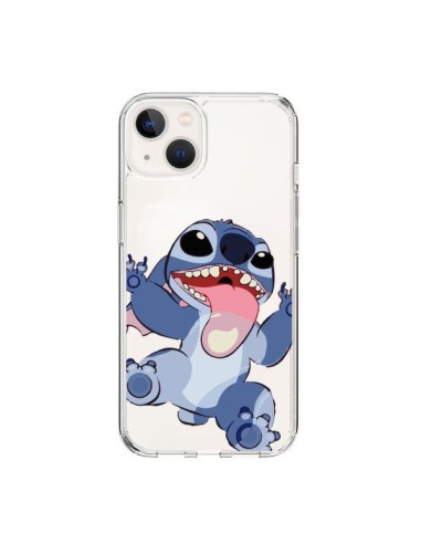 Cover iPhone 15 Stitch di Lilo e Stitch Tongue Trasparente - Nico