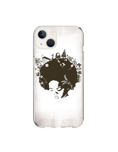 Coque iPhone 15 Childhood Garden Afro - Rachel Caldwell