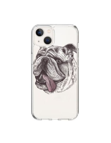 Cover iPhone 15 Cane Bulldog Trasparente - Rachel Caldwell