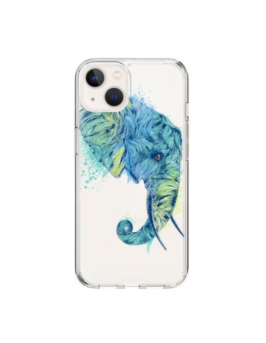 Cover iPhone 15 Elefante Trasparente - Rachel Caldwell