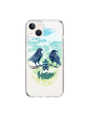 iPhone 15 Case Skull Nature Clear - Rachel Caldwell