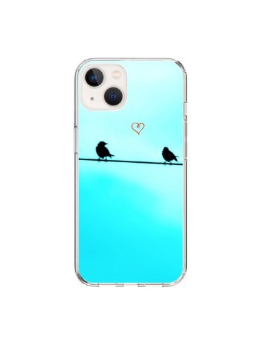 Coque iPhone 15 Oiseaux Birds Amour Love - R Delean