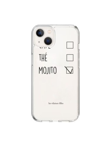 Coque iPhone 15 Café, Thé et Mojito Transparente - Les Vilaines Filles