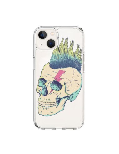 Cover iPhone 15 Teschio Punk Trasparente - Victor Vercesi