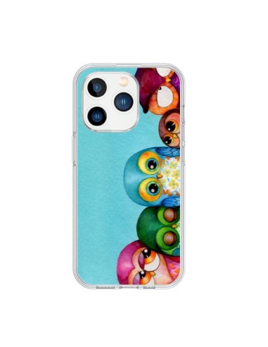 Cover iPhone 15 Pro Famiglia Gufi - Annya Kai