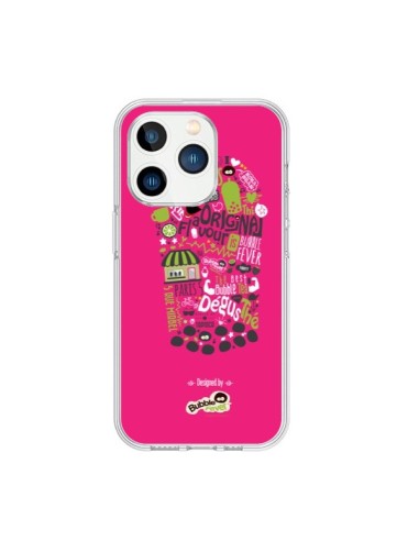 Coque iPhone 15 Pro Bubble Fever Original Flavour Rose - Bubble Fever