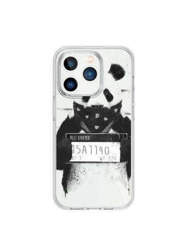 iPhone 15 Pro Case Panda Bad Clear - Balazs Solti