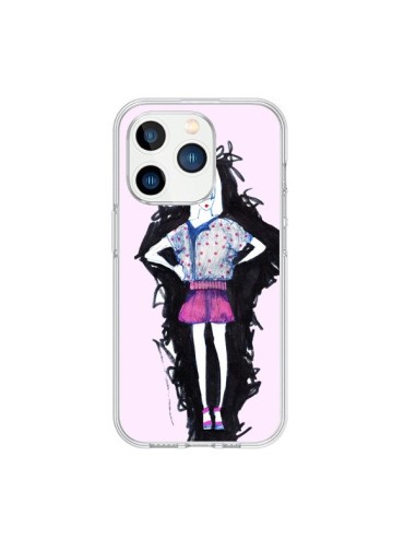 Cover iPhone 15 Pro Valentine Donna Fashion Moda Rosa Chiaro - Cécile