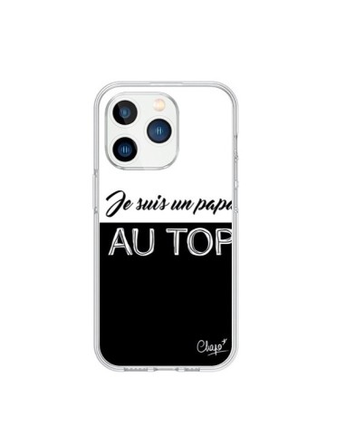 Cover iPhone 15 Pro Sono un Papà al Top Nero - Chapo