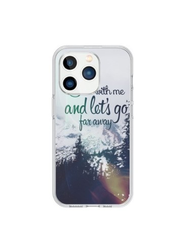 Cover iPhone 15 Pro Let's Go Far Away Neve - Eleaxart