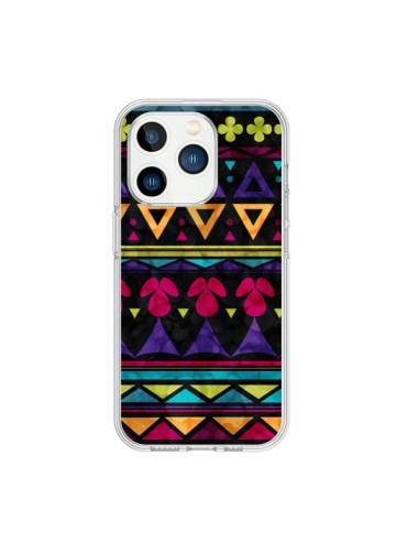 Coque iPhone 15 Pro Triangles Pattern Azteque - Eleaxart