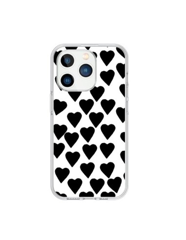 Coque iPhone 15 Pro Coeur Noir - Project M