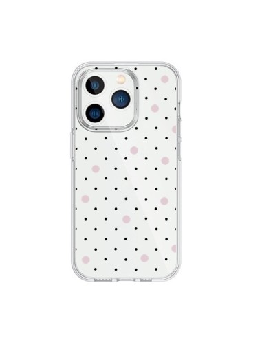 iPhone 15 Pro Case Points Pink Clear - Project M