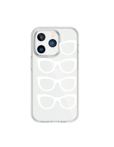 iPhone 15 Pro Case Sunglasses White Clear - Project M