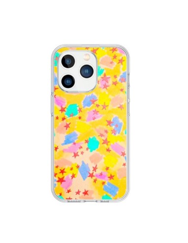 iPhone 15 Pro Case Stars Yellow - Ebi Emporium