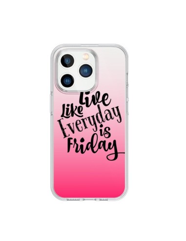 Cover iPhone 15 Pro Everyday Friday Venerdi` Live Vis Trasparente - Ebi Emporium