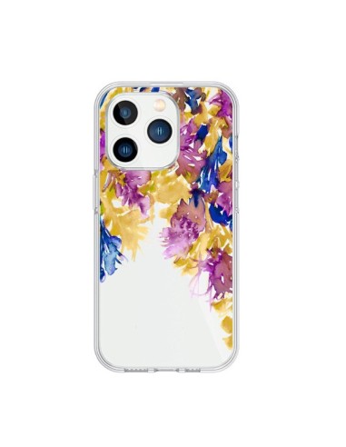 Cover iPhone 15 Pro Cascata Floreale Trasparente - Ebi Emporium