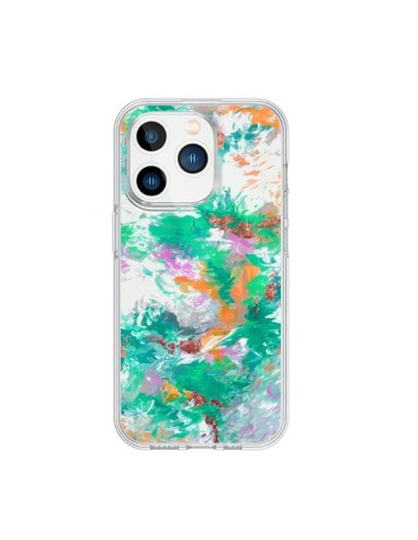 Cover iPhone 15 Pro Sirena Fiori Trasparente - Ebi Emporium