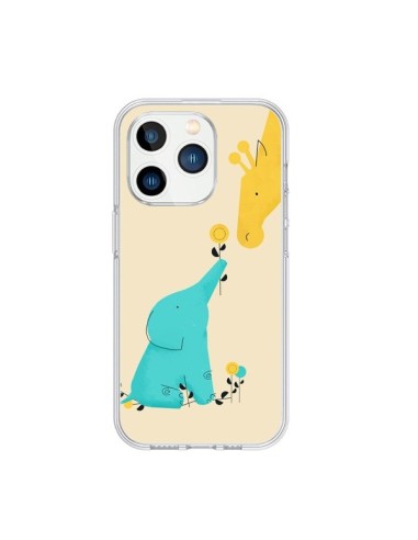 Cover iPhone 15 Pro Elefante Cucciolo Giraffa - Jay Fleck