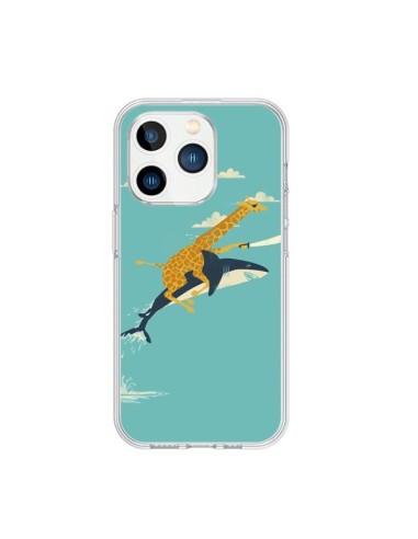 iPhone 15 Pro Case Giraffe Shark Flying - Jay Fleck