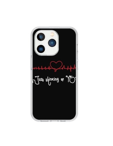 Coque iPhone 15 Pro Just Thinking of You Coeur Love Amour - Julien Martinez