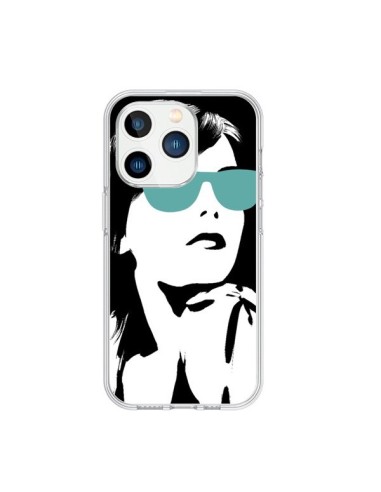 Cover iPhone 15 Pro Fille Lunettes Blues - Jonathan Perez