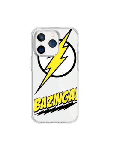 iPhone 15 Pro Case Bazinga Sheldon The Big Bang Thoery Clear - Jonathan Perez